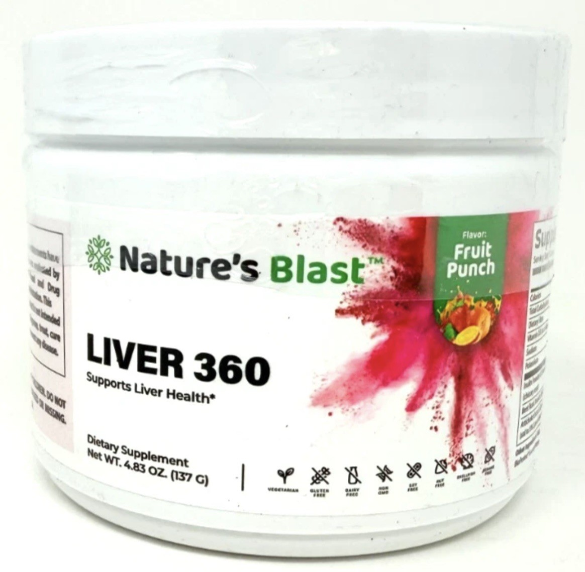 Nature’s Blast Liver 360 Fruit Punch Flavor 4.83 oz. New/Sealed!