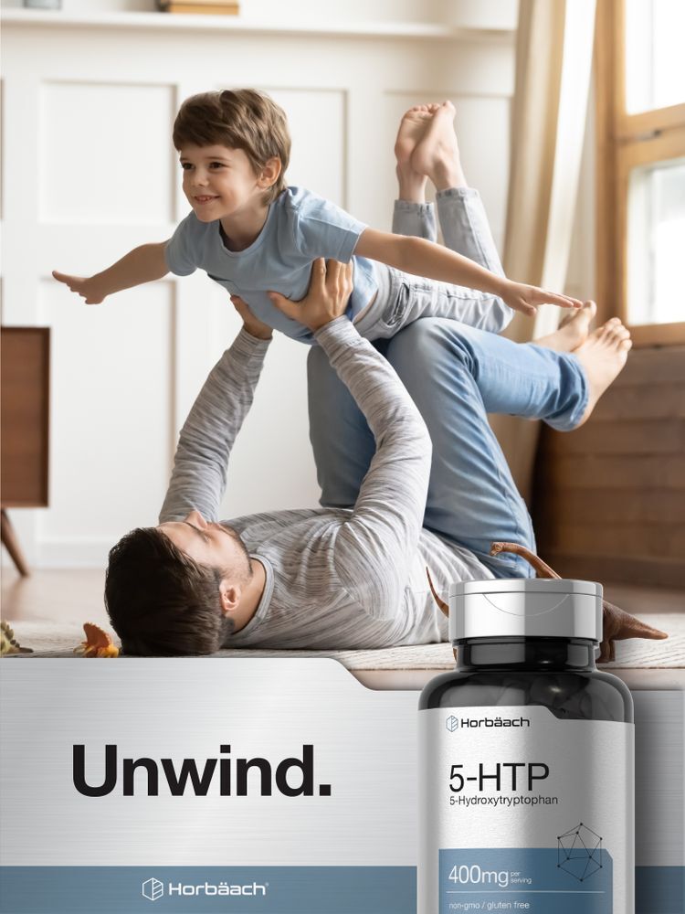5HTP 400mg | 120 Capsules | Extra Strength | Non-GMO | by Horbaach
