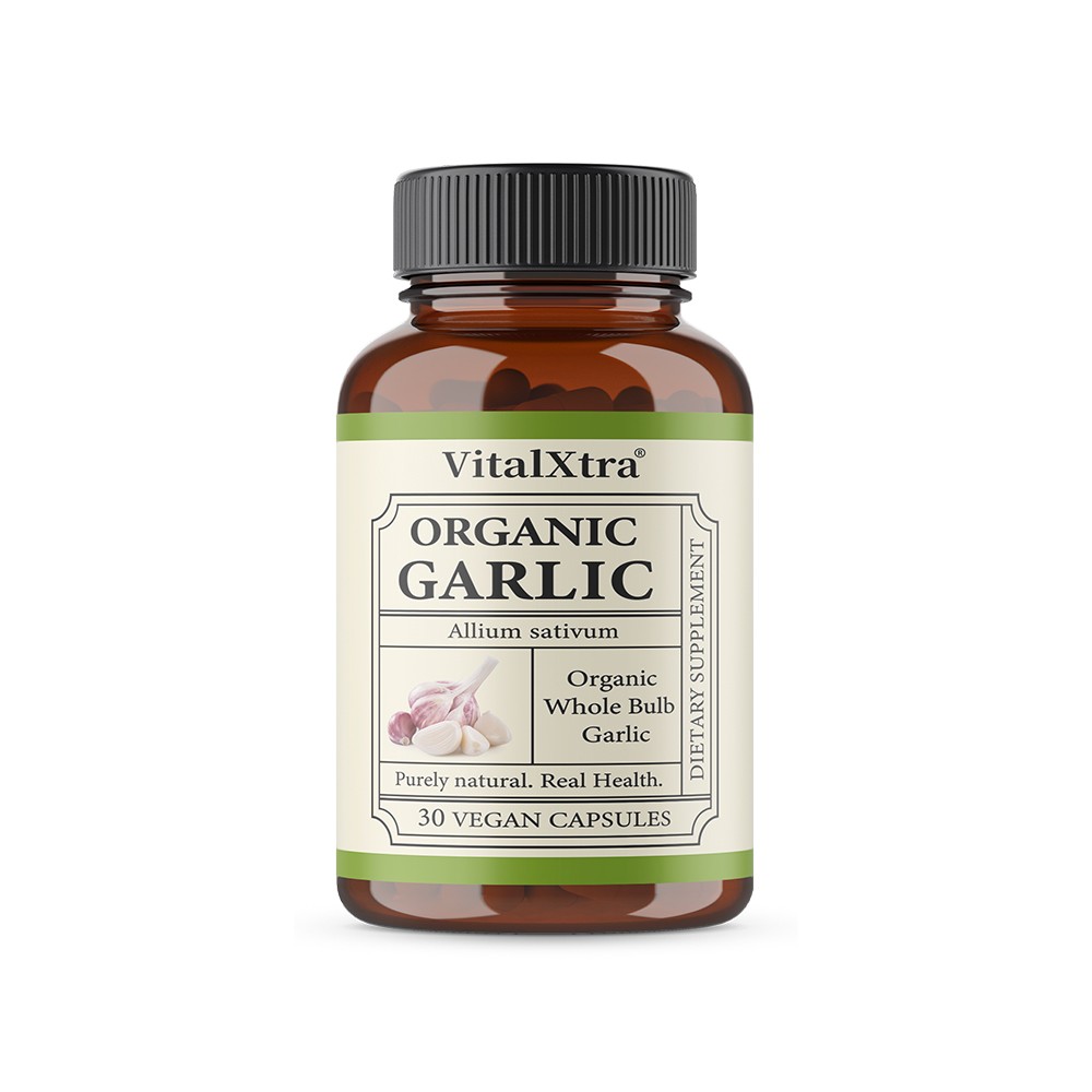 Organic Garlic Capsules 30/60/120CT No Fillers Immunity & Gut Support Non GMO