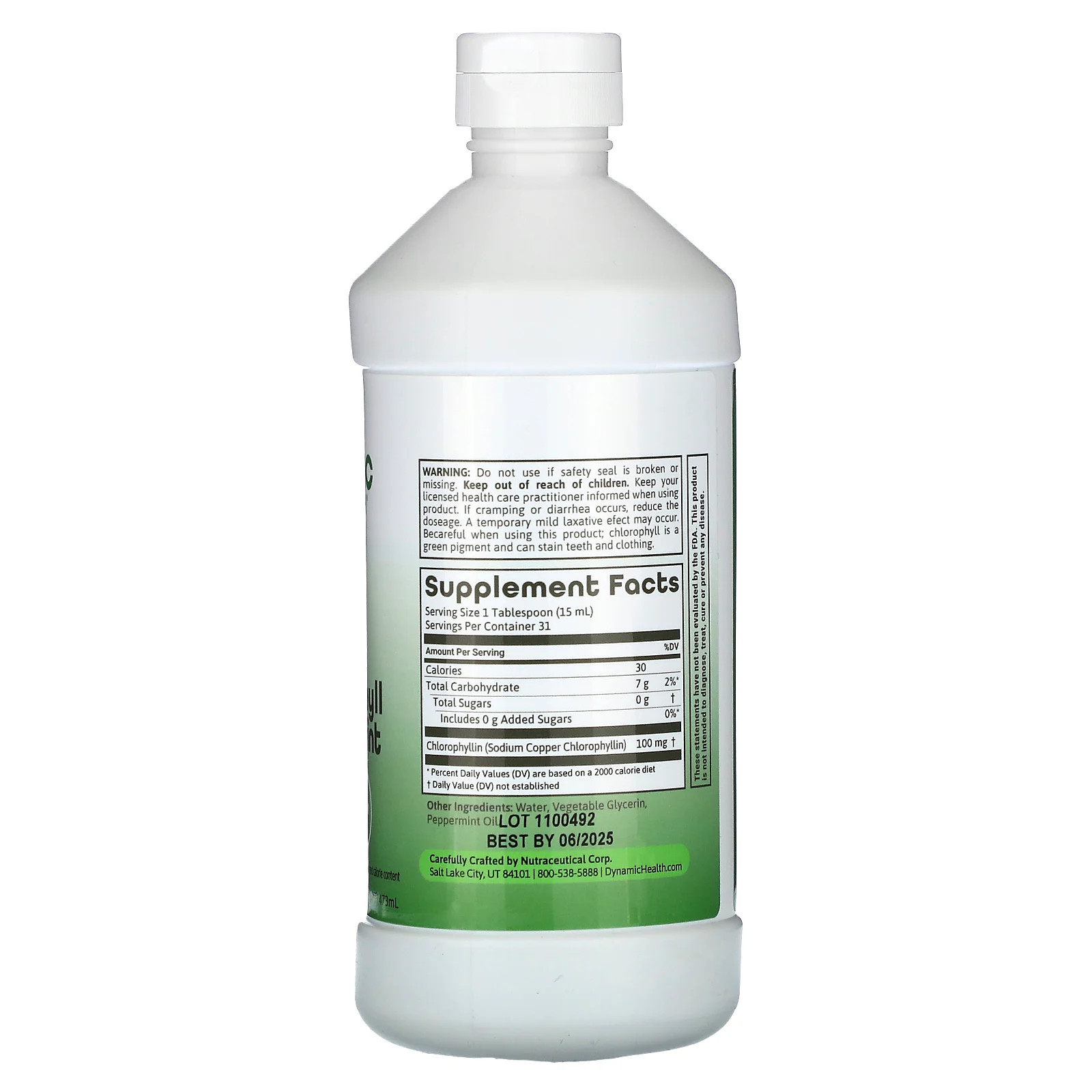 Chlorophyll, Peppermint, 16 fl oz (473 ml)