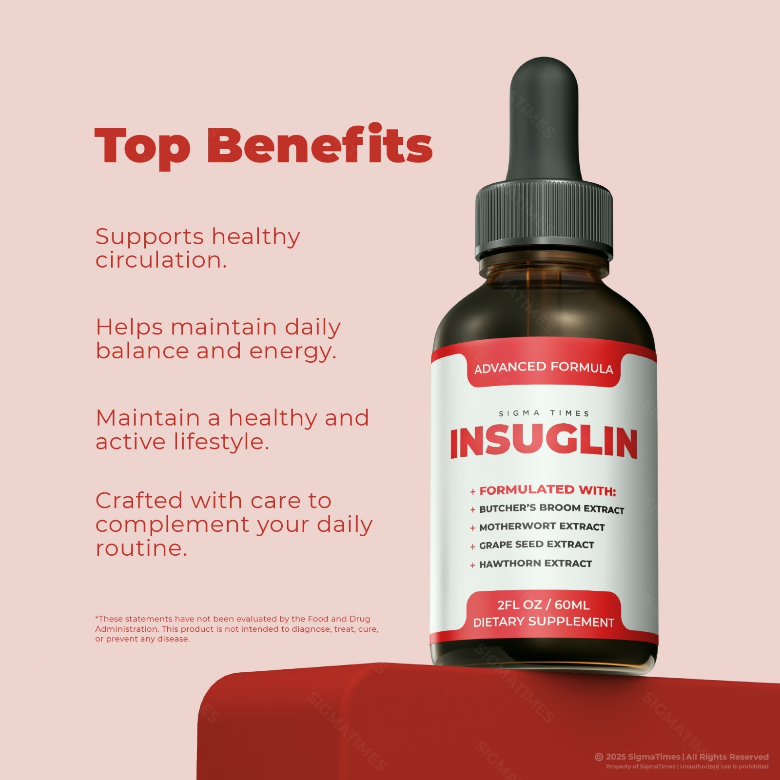 Insuglin Drops – Natural Blood Support & Healthy Circulation (30 servs.)