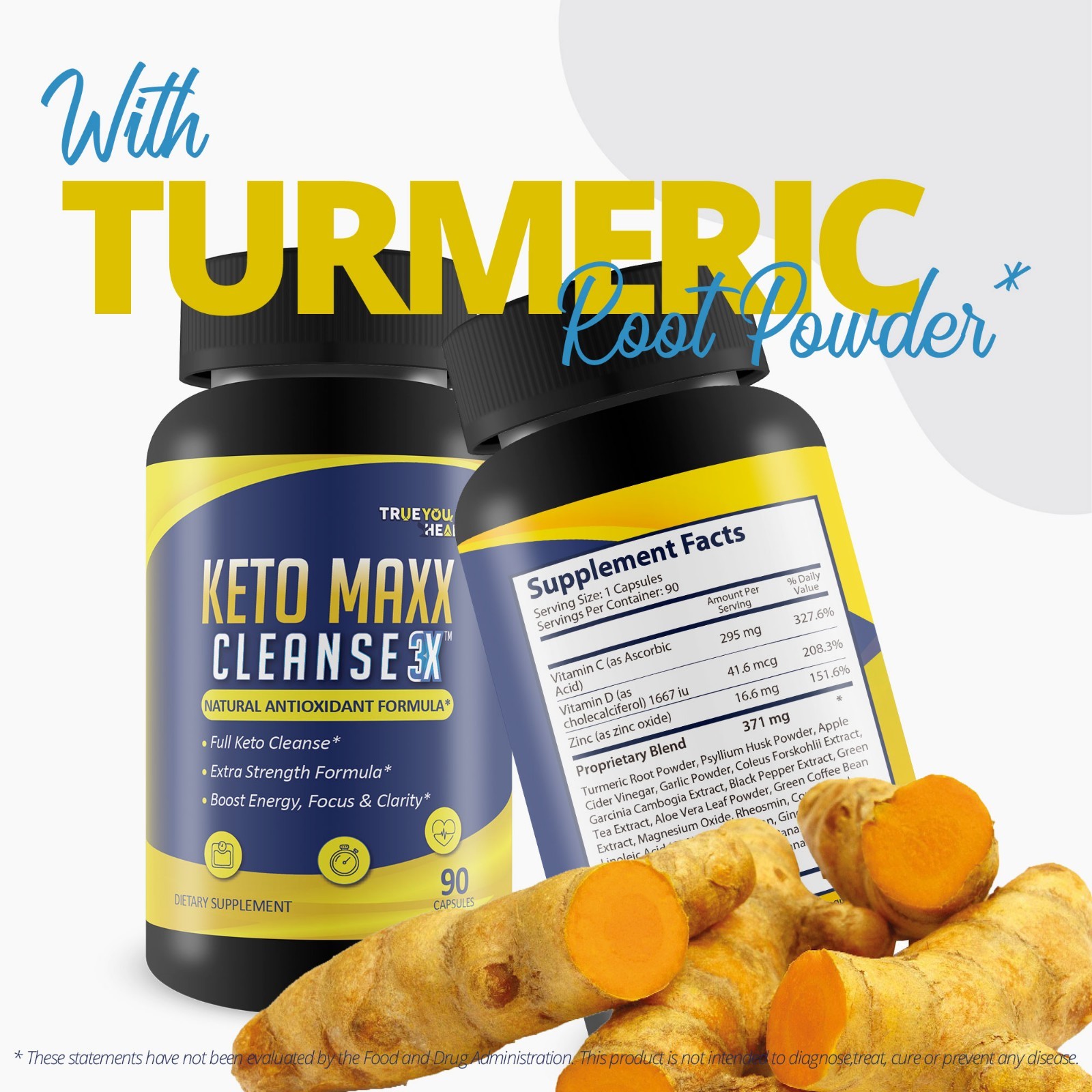 Keto Maxx Cleanse 3X – Keto Friendly Cleanser – 90 Day Supply – Cleanse & Detox