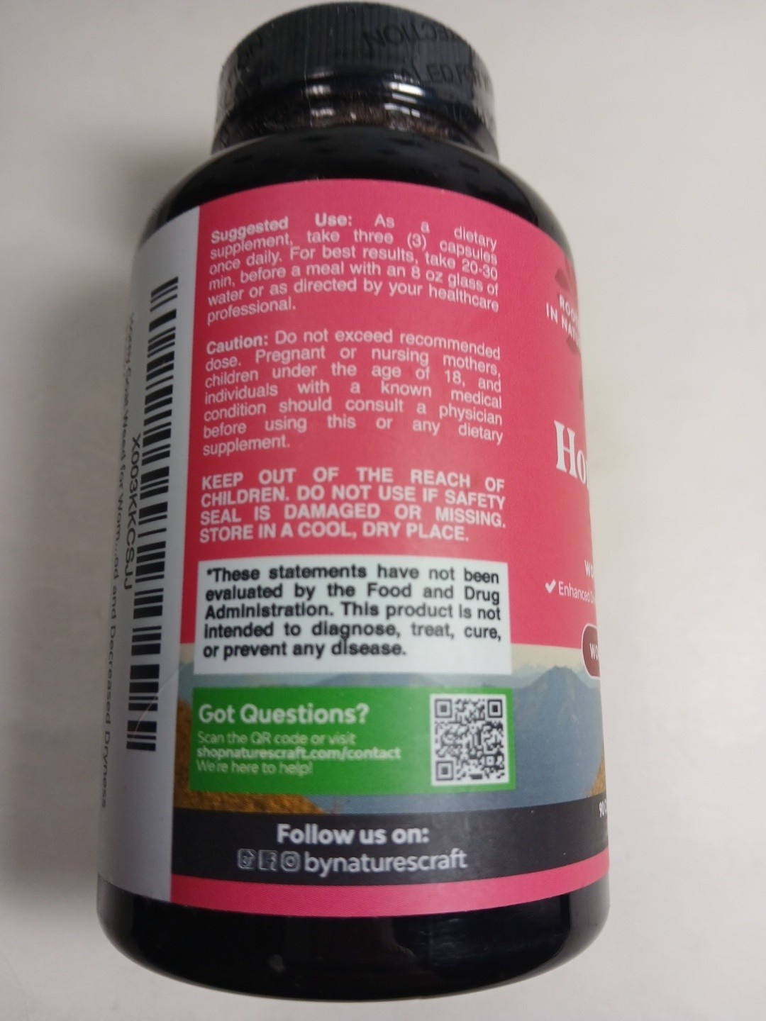 Natures Craft Horny Goat Weed Womens Wellness Enhancement Drive 90ct Exp 06/2028