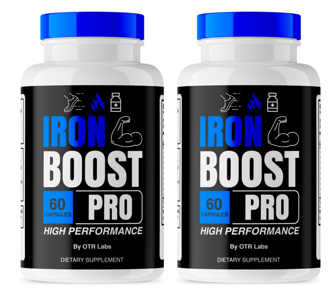Iron Boost Pro High Performance Supplement, IronBoost (120 Capsules-2Pack)