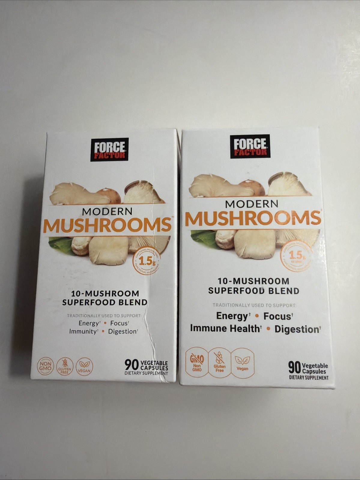2X Force Factor MODERN MUSHROOMS 10-Mushroom Superfood Blend 180 capsules 11/27+