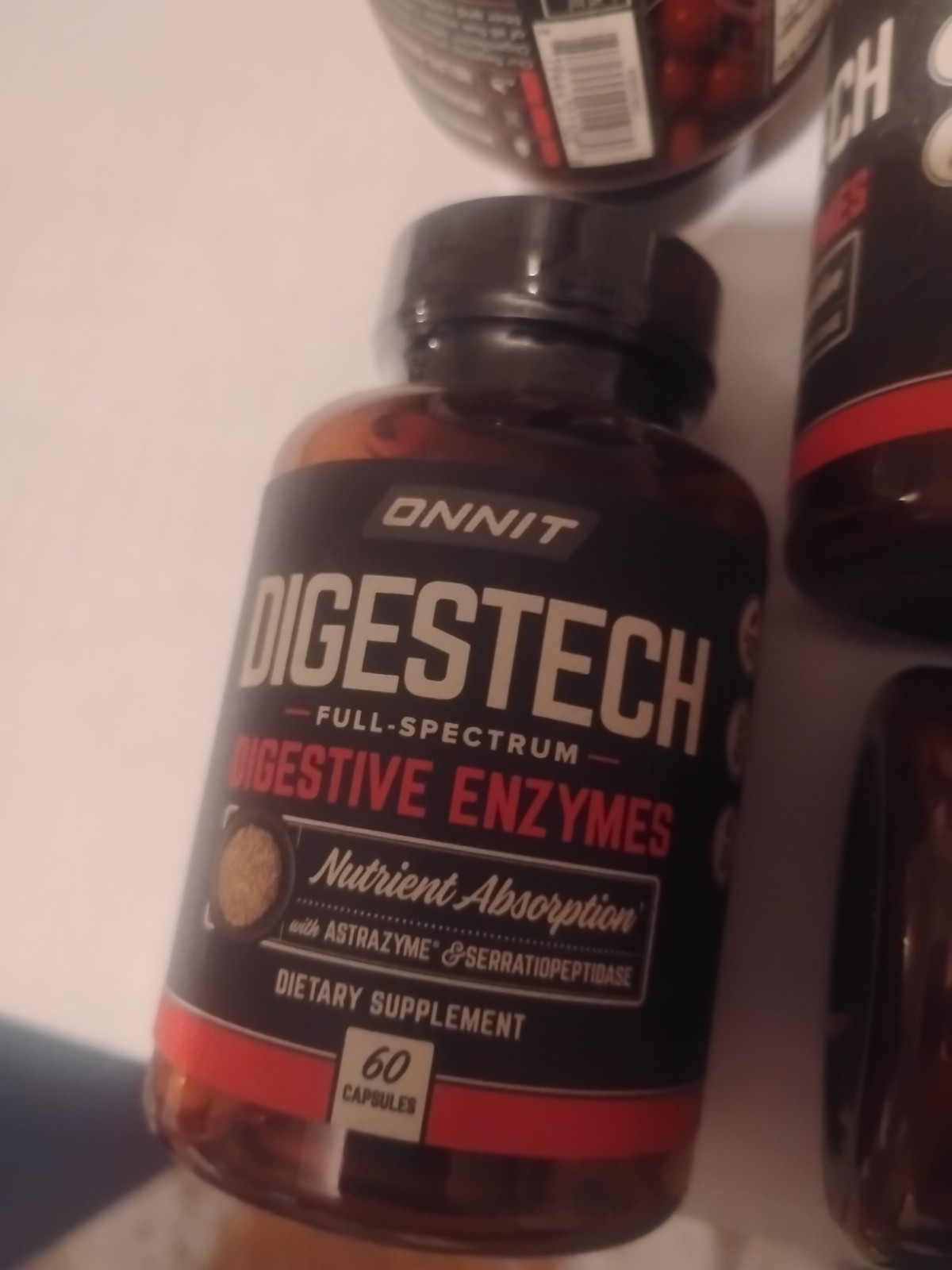 5 bottles of 60 Digesttech digestive enzymes dietary supplement full spectrum