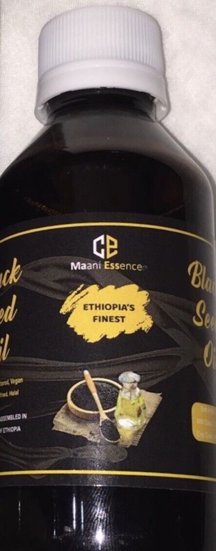 Pure Organic Ethiopian Black Seed Oil Cold Pressed Edible All Natural 2.8% Thymo