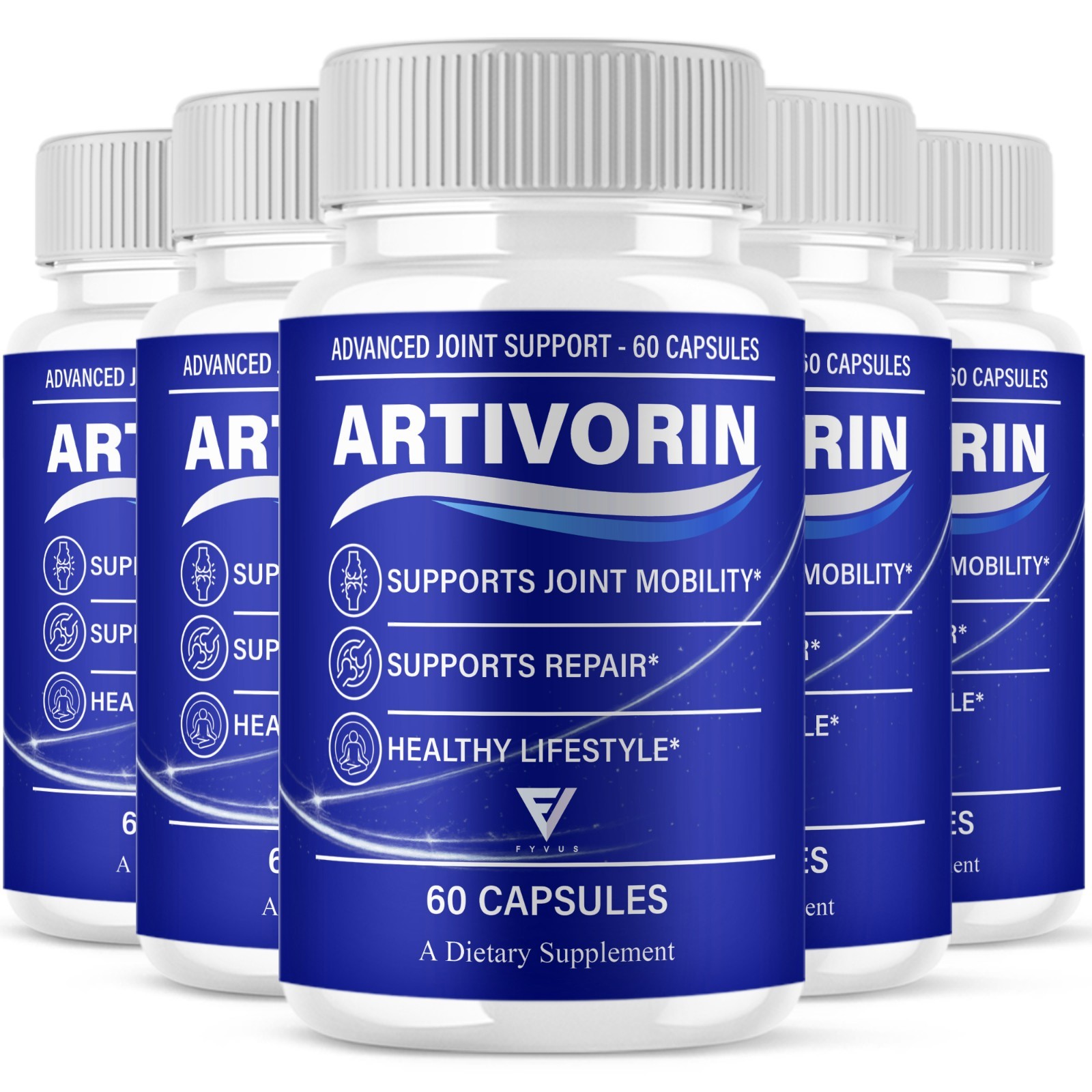 (5 Pack) Artivorin Advanced Joint Support, Artivorin Pills (300 Capsules)