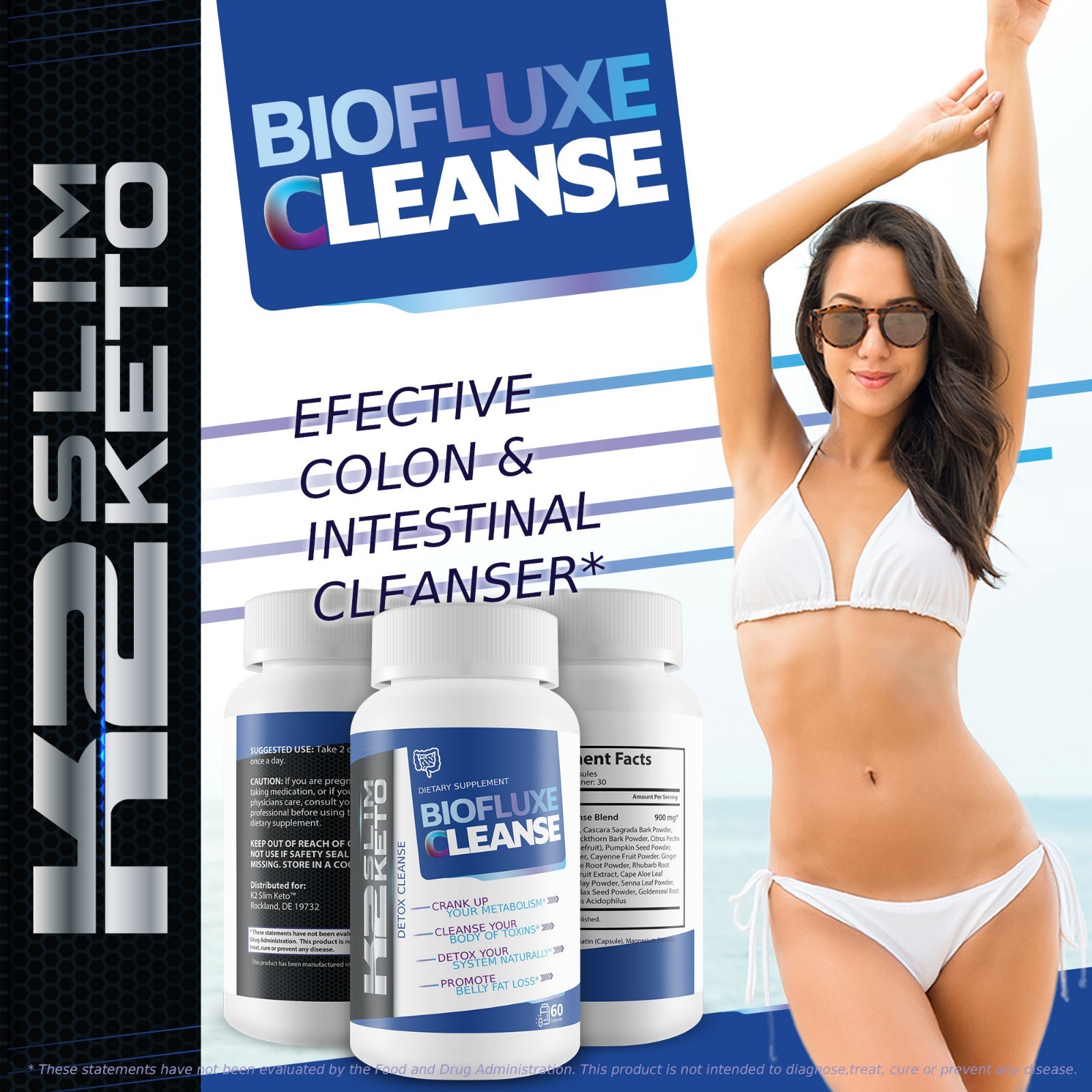 Biofluxe Detox Cleanse by K2 Slim Keto – Our Best Keto Friendly – Colon Cleanse