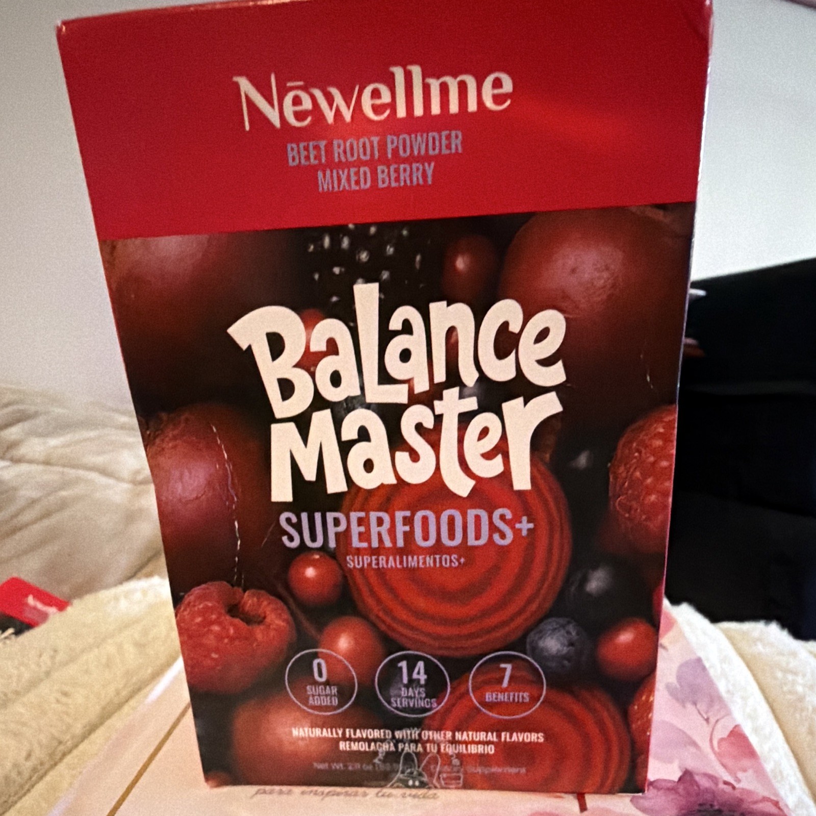 Newellme Balance Master Beet Root Powder Mixed Berry 14 Serv Exp 03/2028
