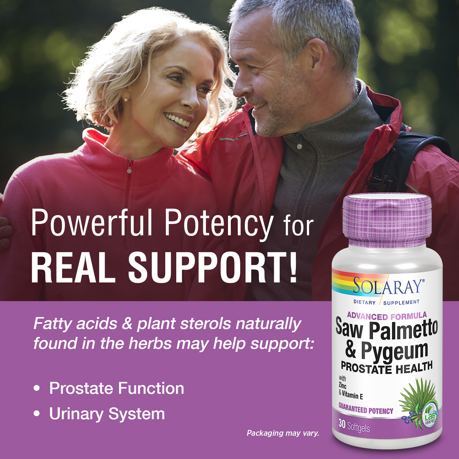 Solaray Saw Palmetto & Pygeum | Once Daily Prostate & Urinary Health | 30 CT