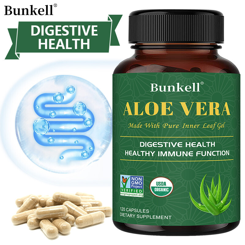 Organic Freeze-Dried Aloe Vera 180mg, Detox Cleaning & Digestive Support