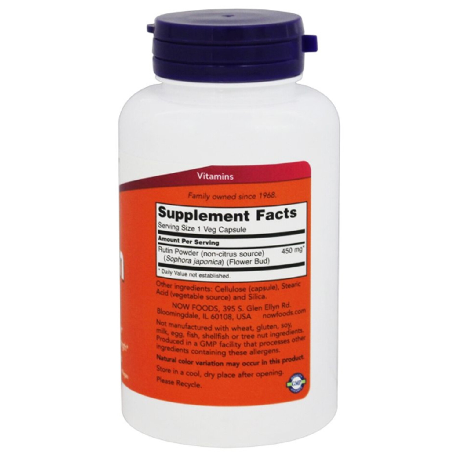 Now Rutin 450mg, 100 Vegetarian Capsules