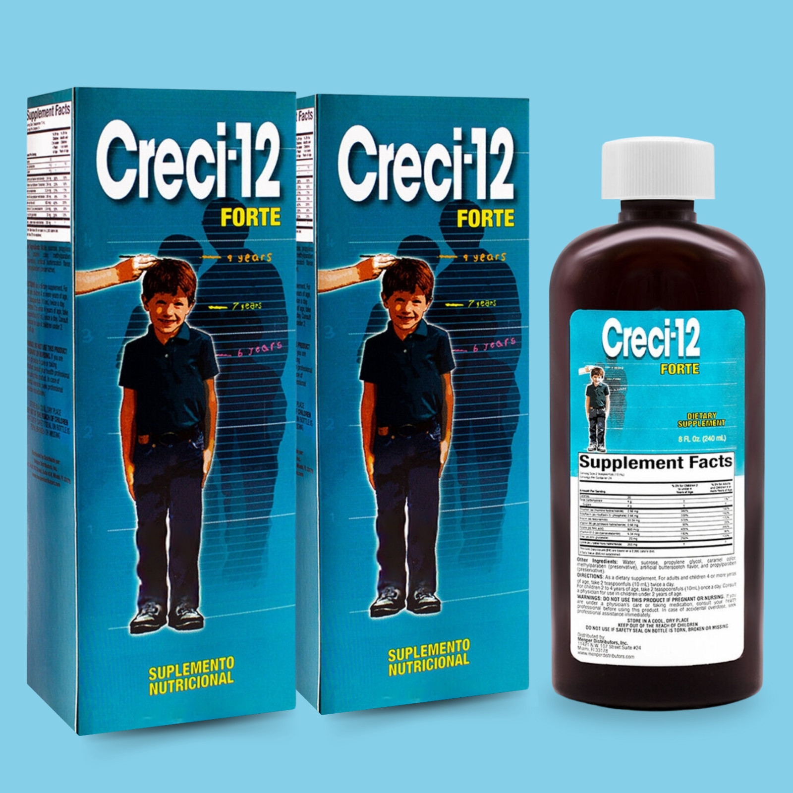 Menper Creci-12 Forte Nutritional Supplement for Children – 8 fl oz (2-Pack)