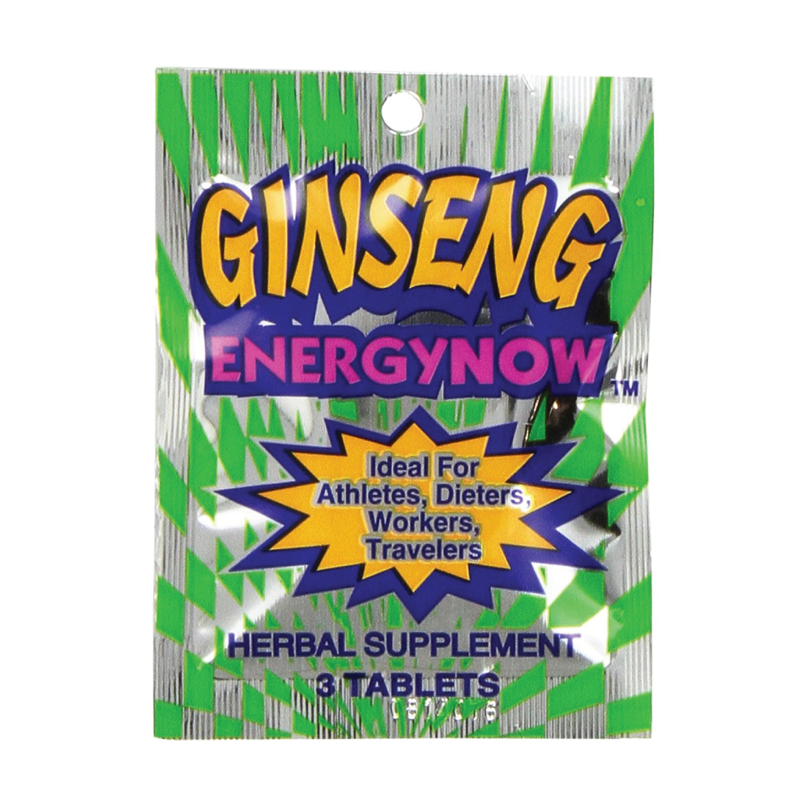 Full Box 24x Packs Energy Now Ginseng Weight Loss Herbal Supplements | 3 Tablets