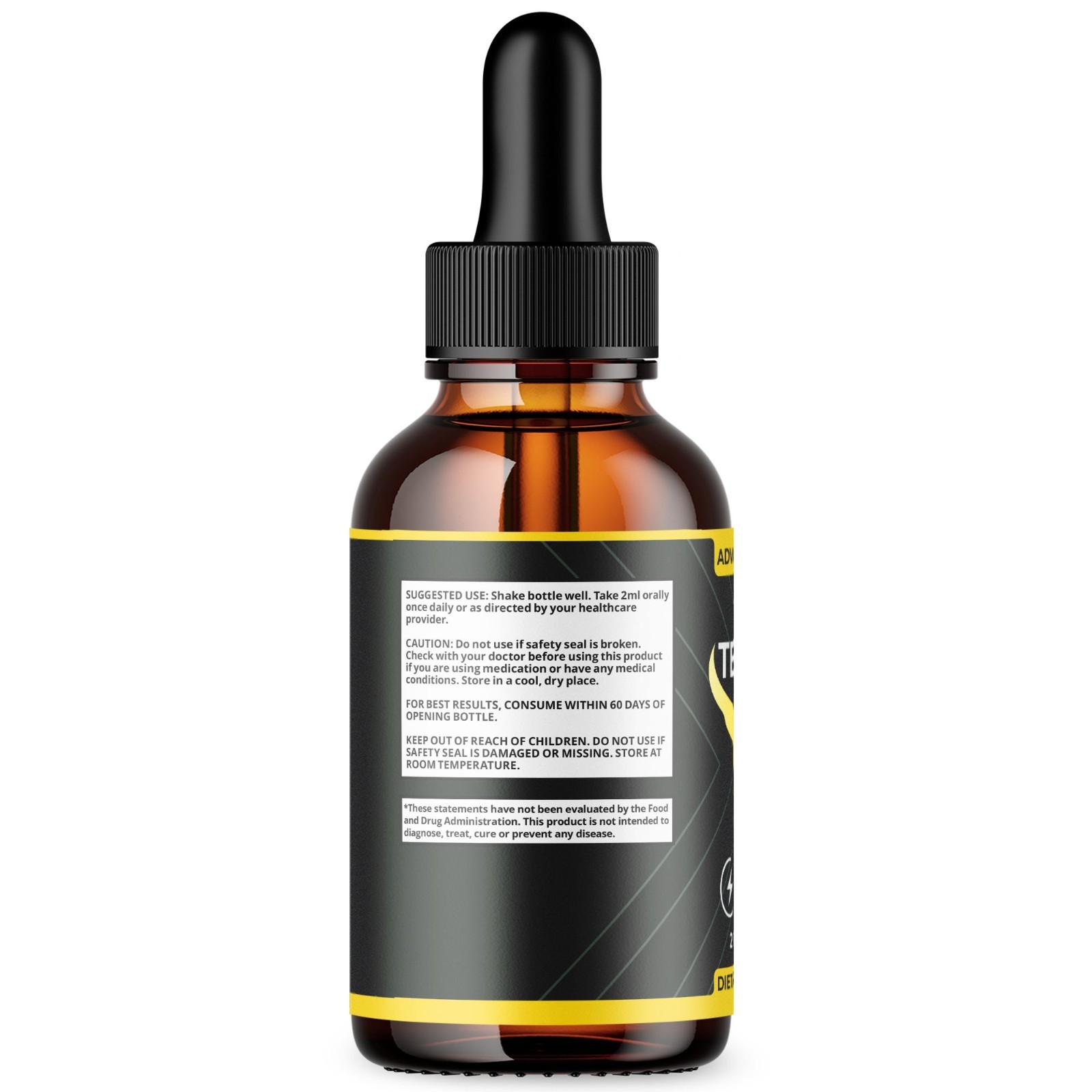 (1 Pack) Testoro Male Support Drops Advanced Test Oro Supplement 30 Servings