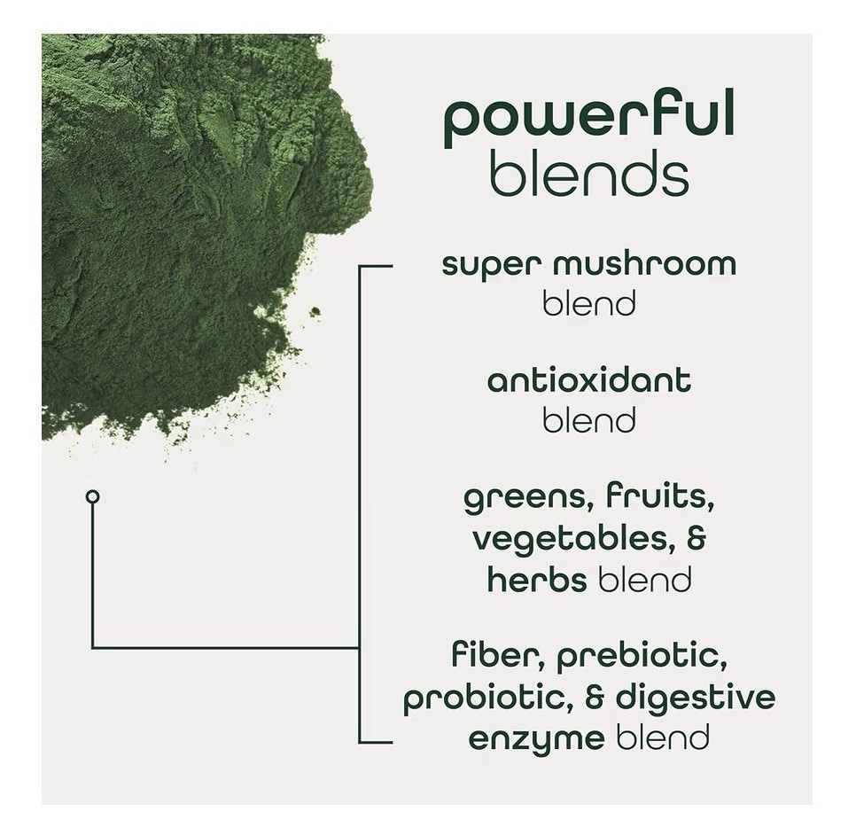 Dietary/Nutrition Supplement Organic Supergreens Powder Mixed Berry 30 Servings