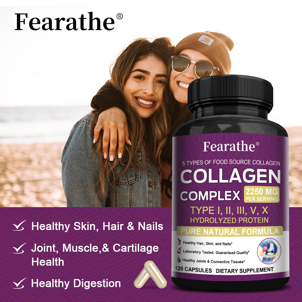 Multi Collagen 2250mg – Type I, II, III, V, X – Healthy Hair, Skin, Nails