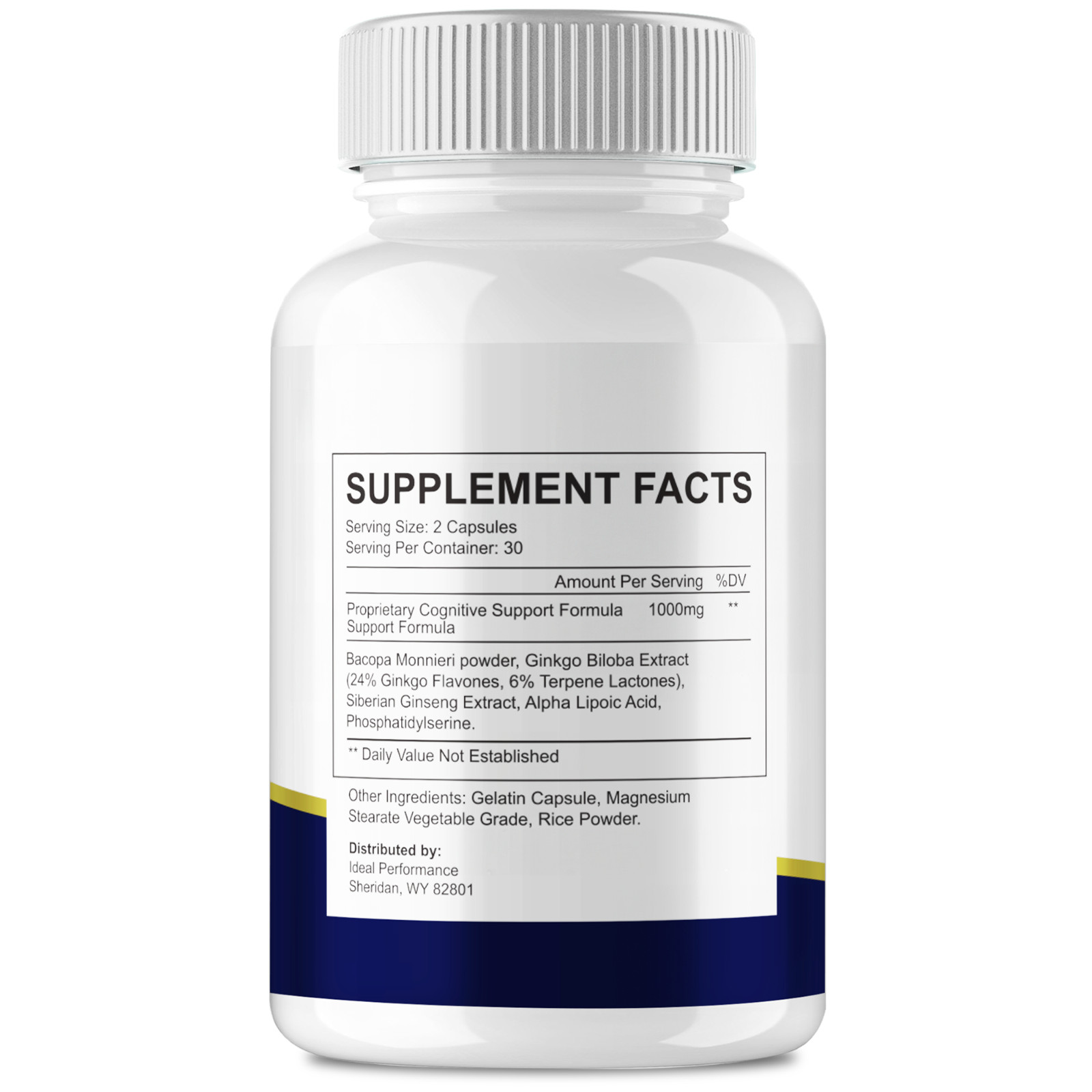 Memopryl Brain Supplements for Memory and Focus Capsules (1 Pack)