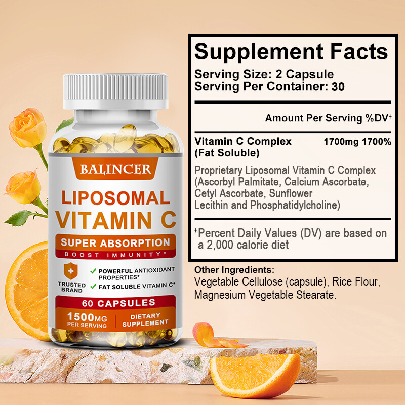 Antioxidant Vitamin C 1500 Mg Immune System Supplement