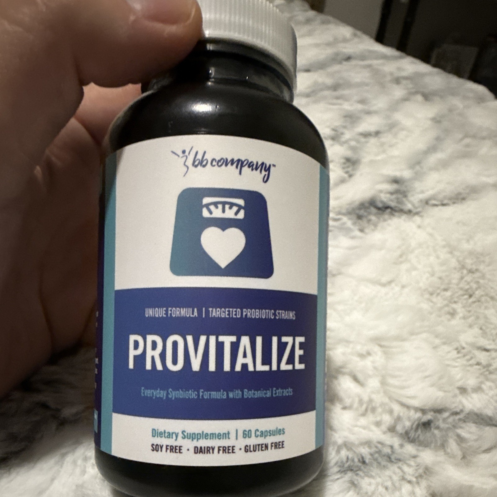 BB Company Provitalize Probiotic Digestive Support 60 Capsules GF DF 07/2027