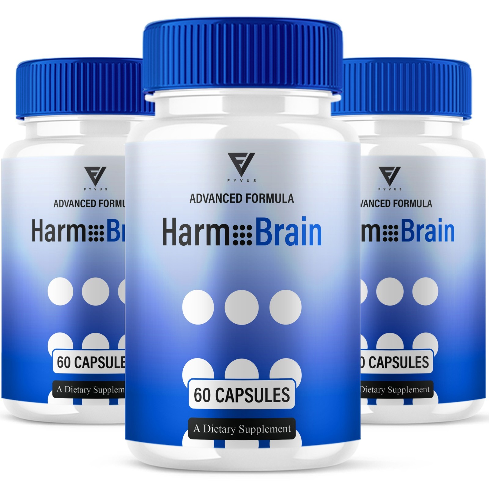(3 Pack) Harmo Brain Focus Supplement, HarmoBrain Support (180 Capsules)