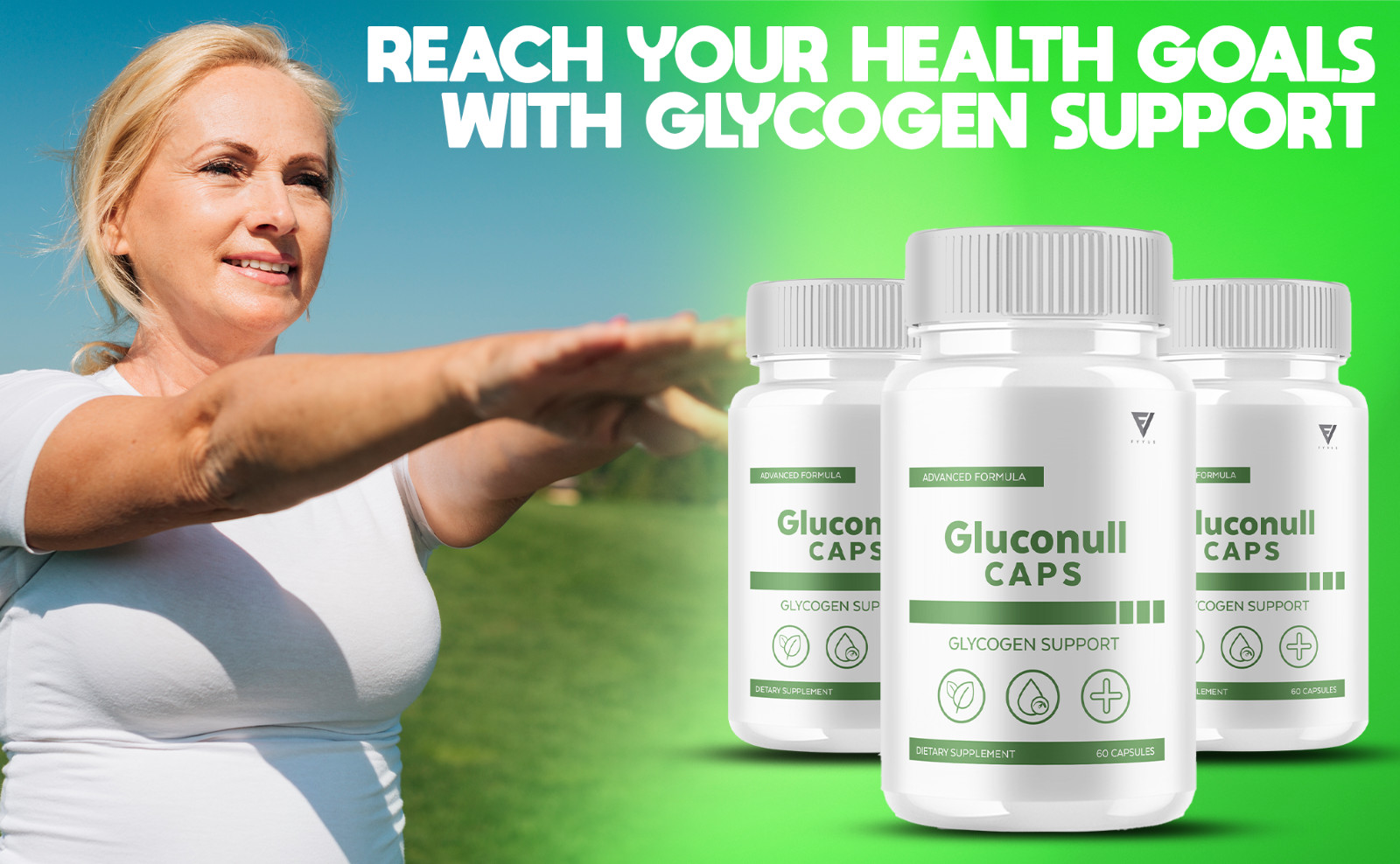 (5 Pack) Gluconull Caps Gluco Null Capsules for Glycogen Support (300 Capsules)