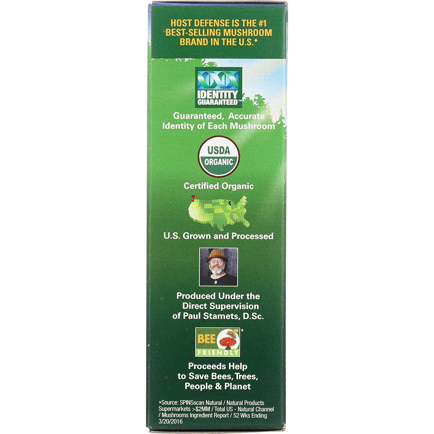 Host Defense Organic Stamets 7 Extract, 60 servings, 2 Ounce
