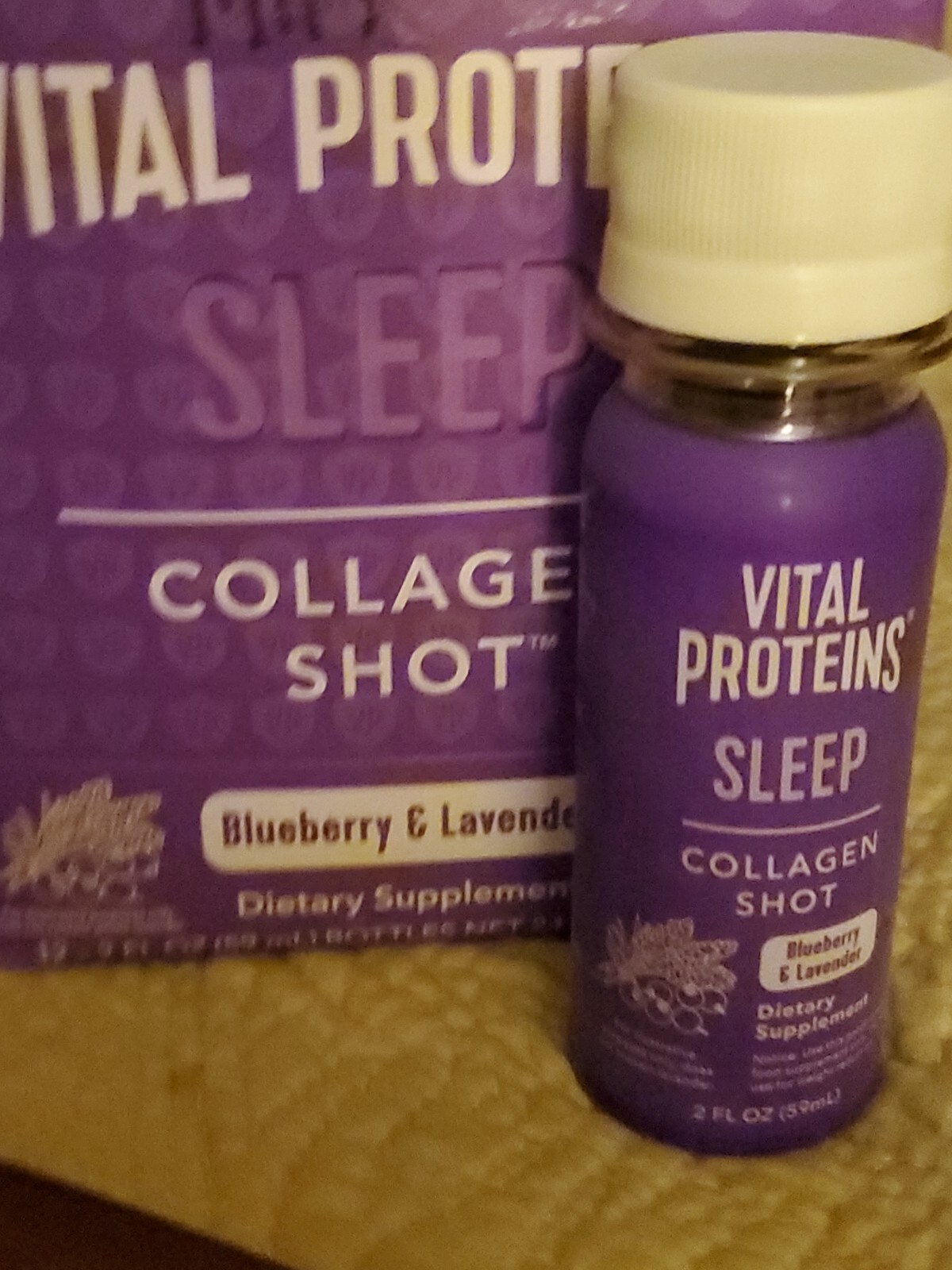 Vital Protein Sleep Collagen Liquid Shot Blueberry & Lavender 2floz New