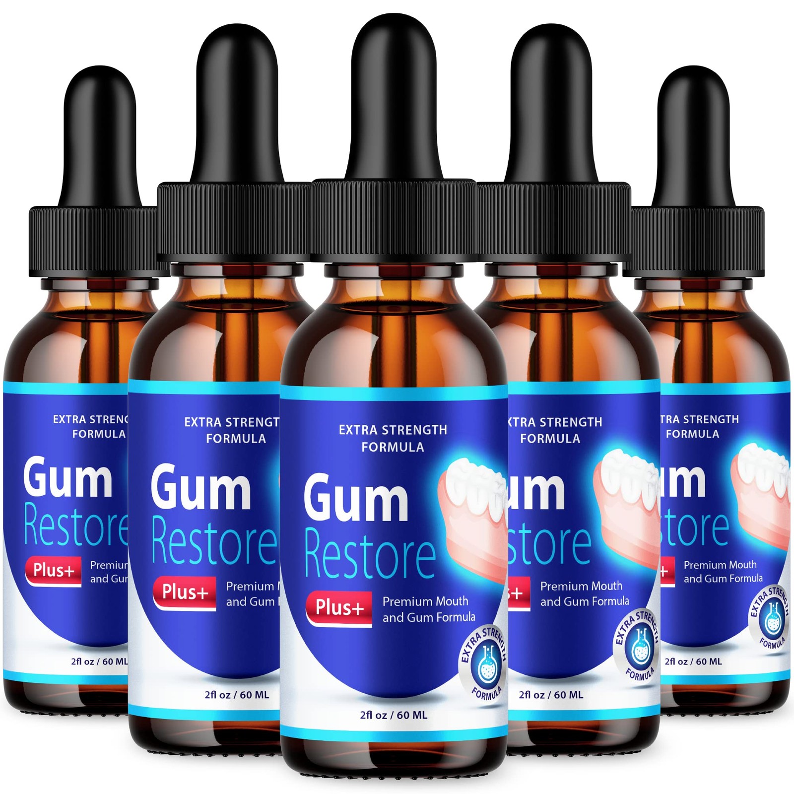 GumRestorePlus Gum Restore Plus Liquid Supplement (5 Pack)