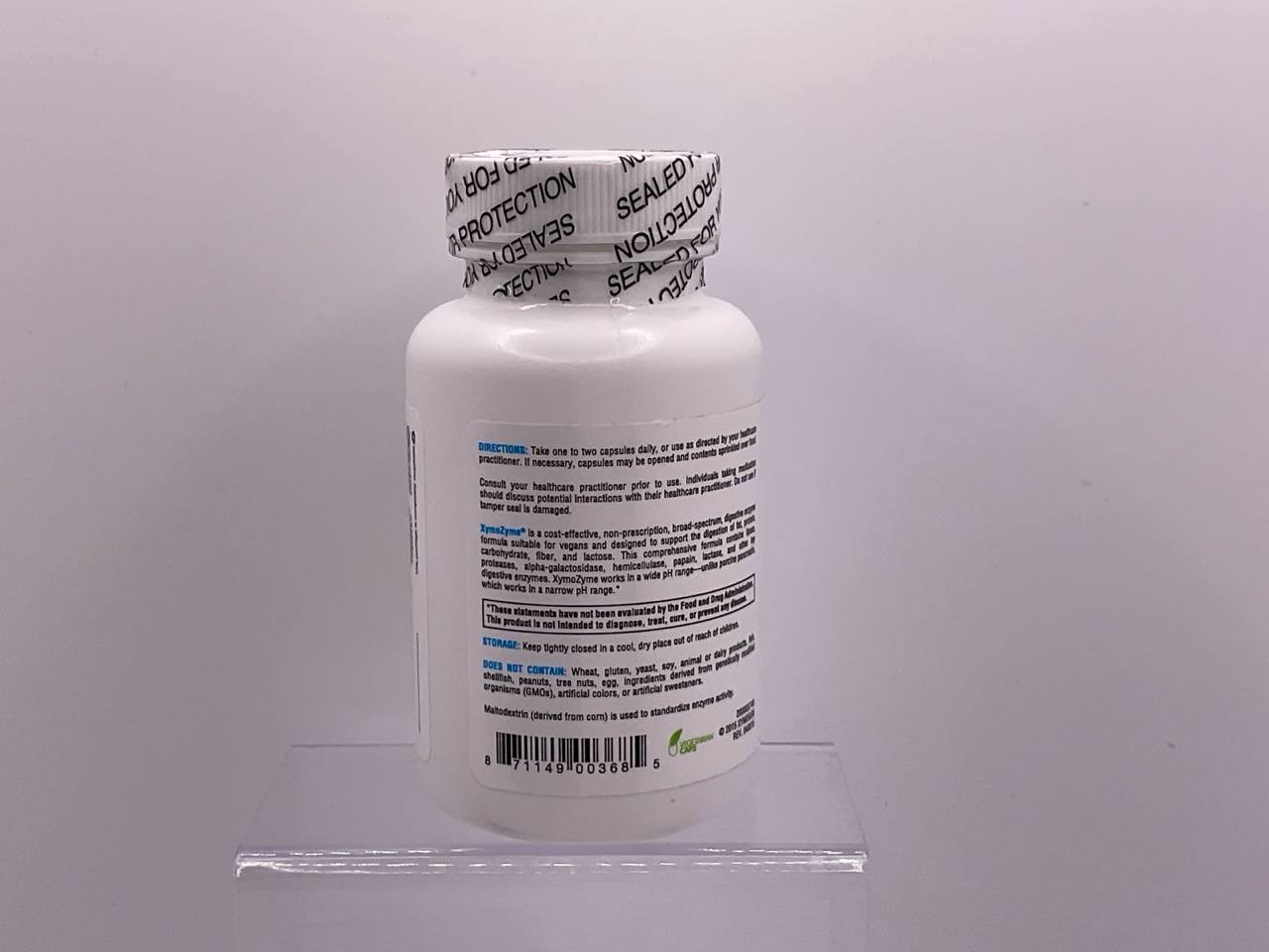 Acid-Resistant Vegan Digestive Enzymes 60 Caps Broad-Spectrum EXP 07/2026