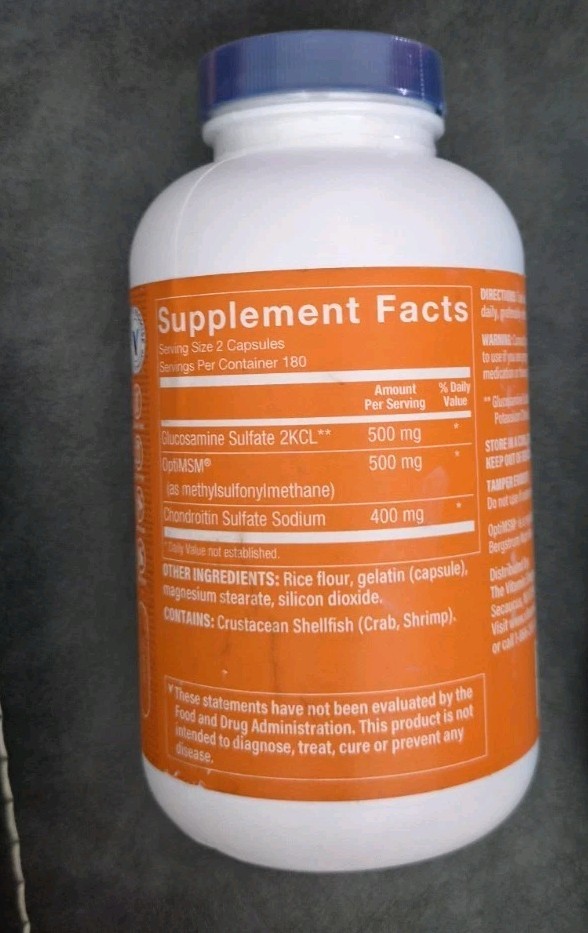 The Vitamin Shoppe Glucosamine Chondroitin MSM, 360 CAPS EX6/26