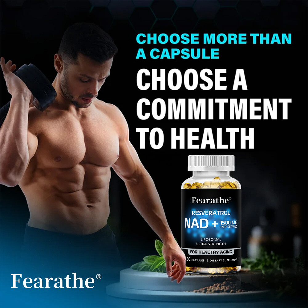 NAD+ Resveratrol Capsules, Boosts Energy Levels And Brain Function