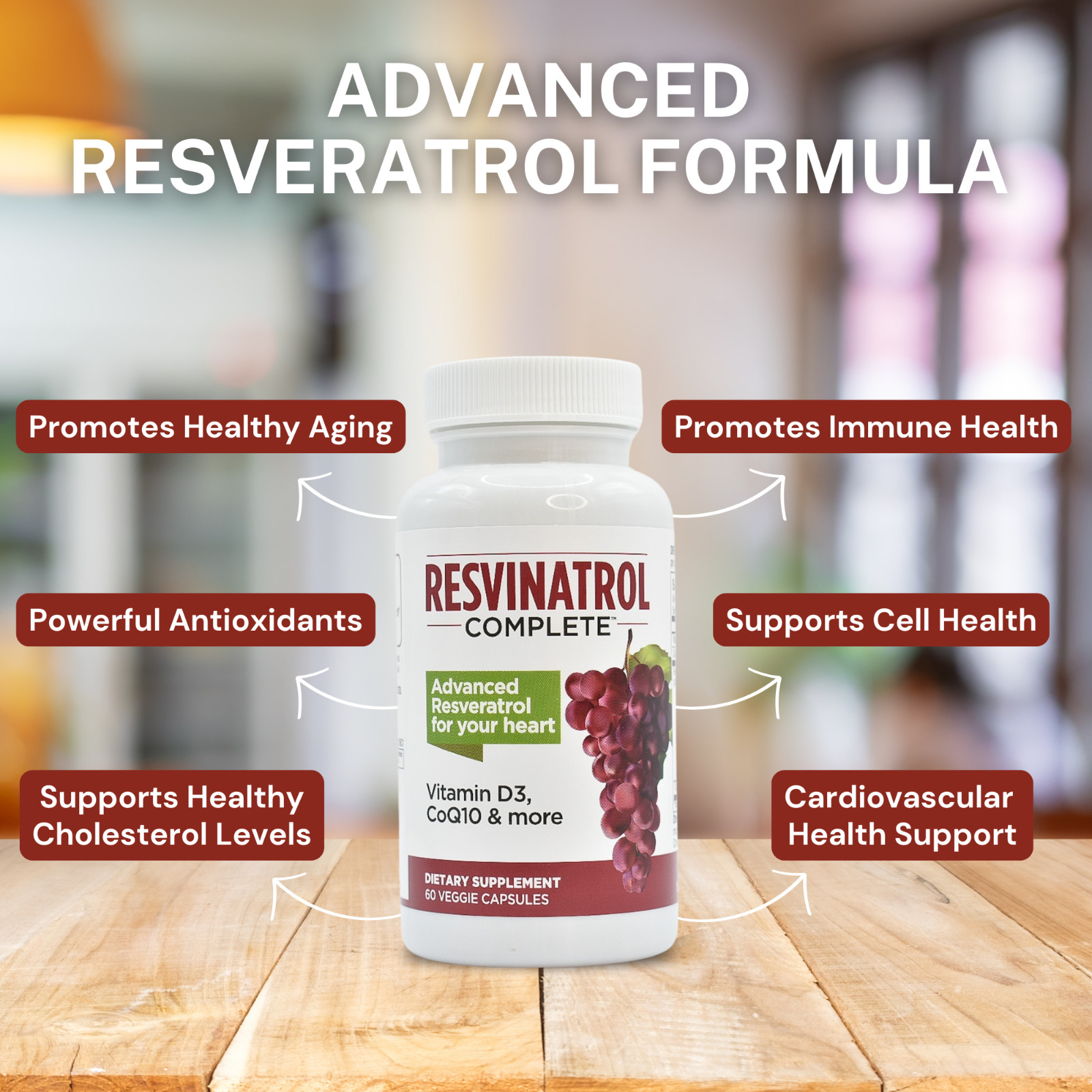 Resvinatrol Complete – Resveratrol – Supports Heart Health & More – 2 Pack