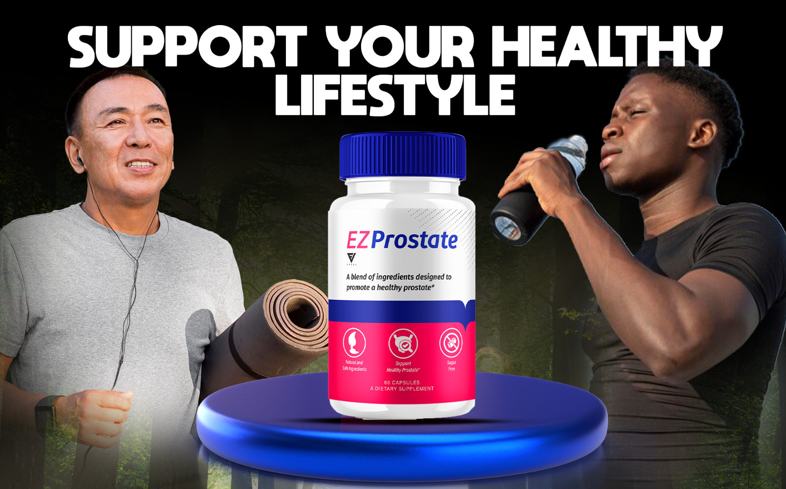 (3 Pack) EZ Prostate Capsules Easy Prostate Advanced Supplement (180 Capsules)