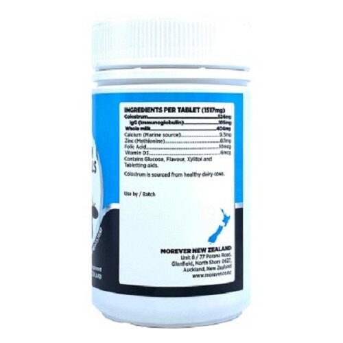 Morever NEW ZEALAND Colostrum Chew Milk Flavoured 120 tablets