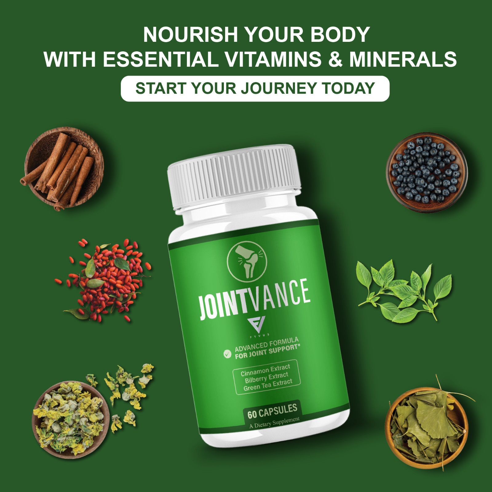 (3 Pack) Joint Vance Capsules, JointVance Advanced Joint Health (180 Capsules)