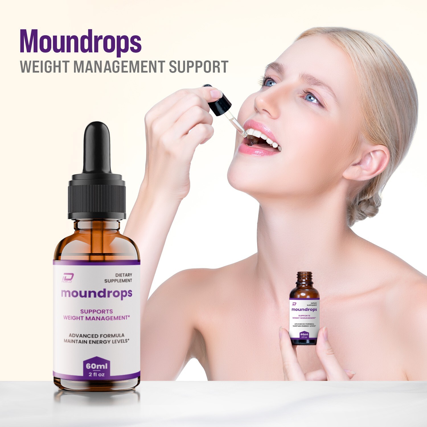 (5 Pack) Moundrops Liquid Drops – Moun drops Weight Management, Healthy Levels