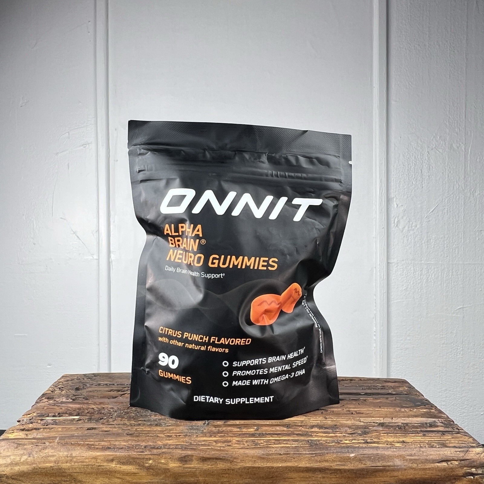 Onnit Alpha Brain Neuro Gummies Citrus Punch 90ct Brain Health Support