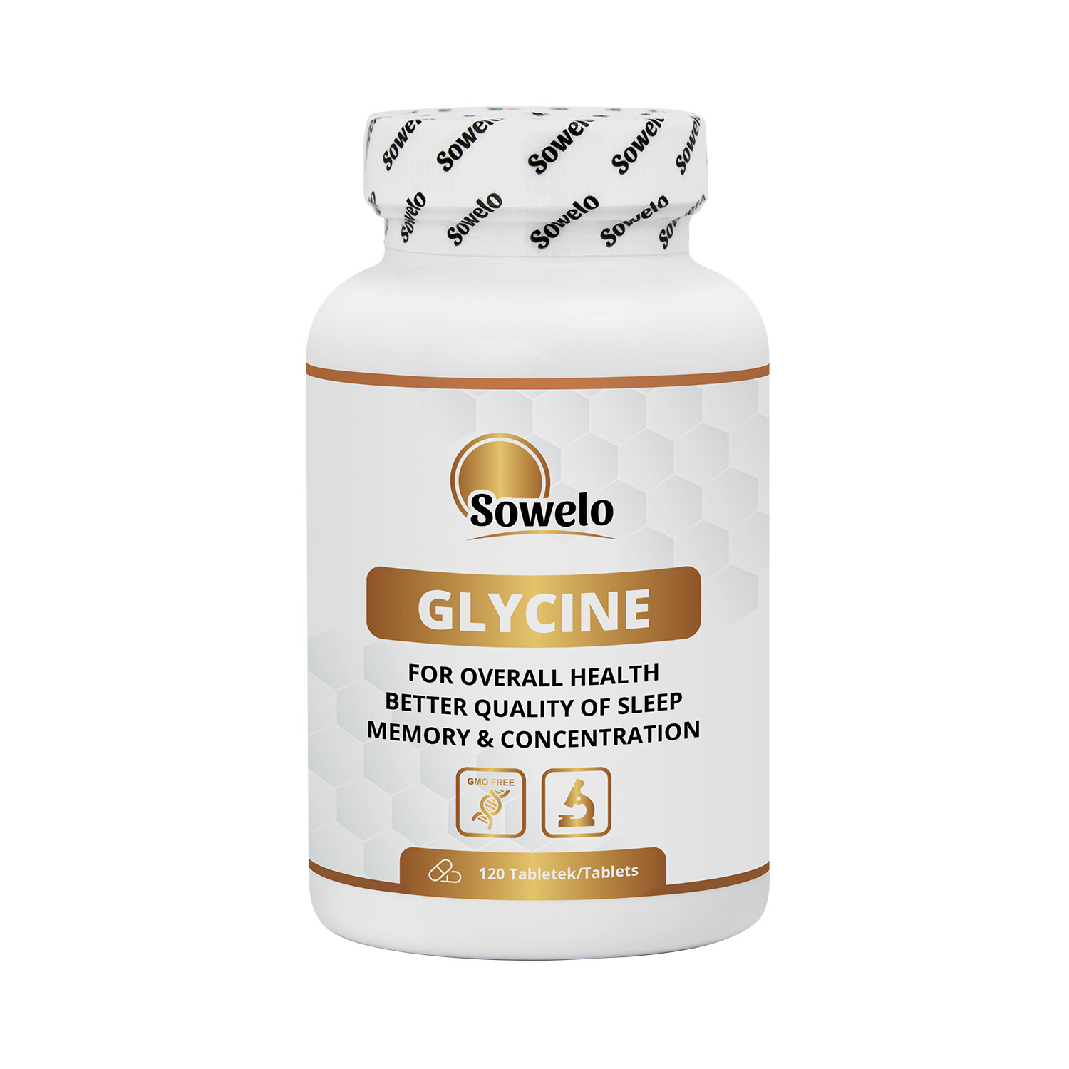 SOWELO GLYCINE 750mg TABLETS FREE FORM AMINO ACID