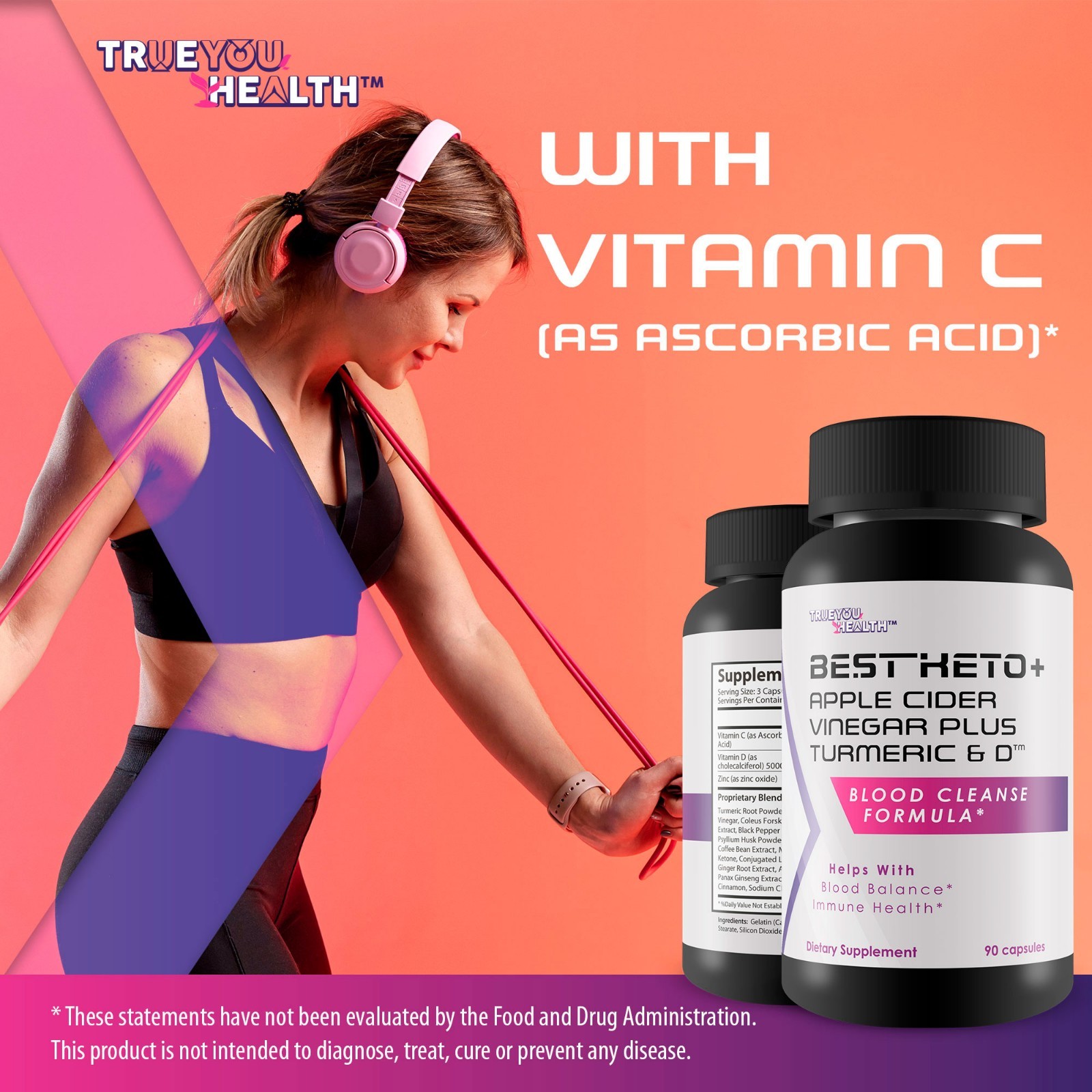 Best Keto + Apple Cider Vinegar Plus Turmeric & D – Keto Friendly Supplement