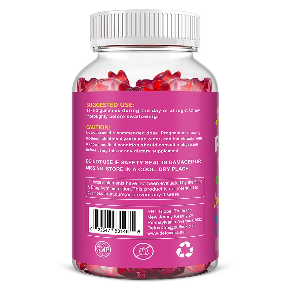 Kids Probiotic Gummies Minor Abdominal Discomfort Support Immune Health Soy Free