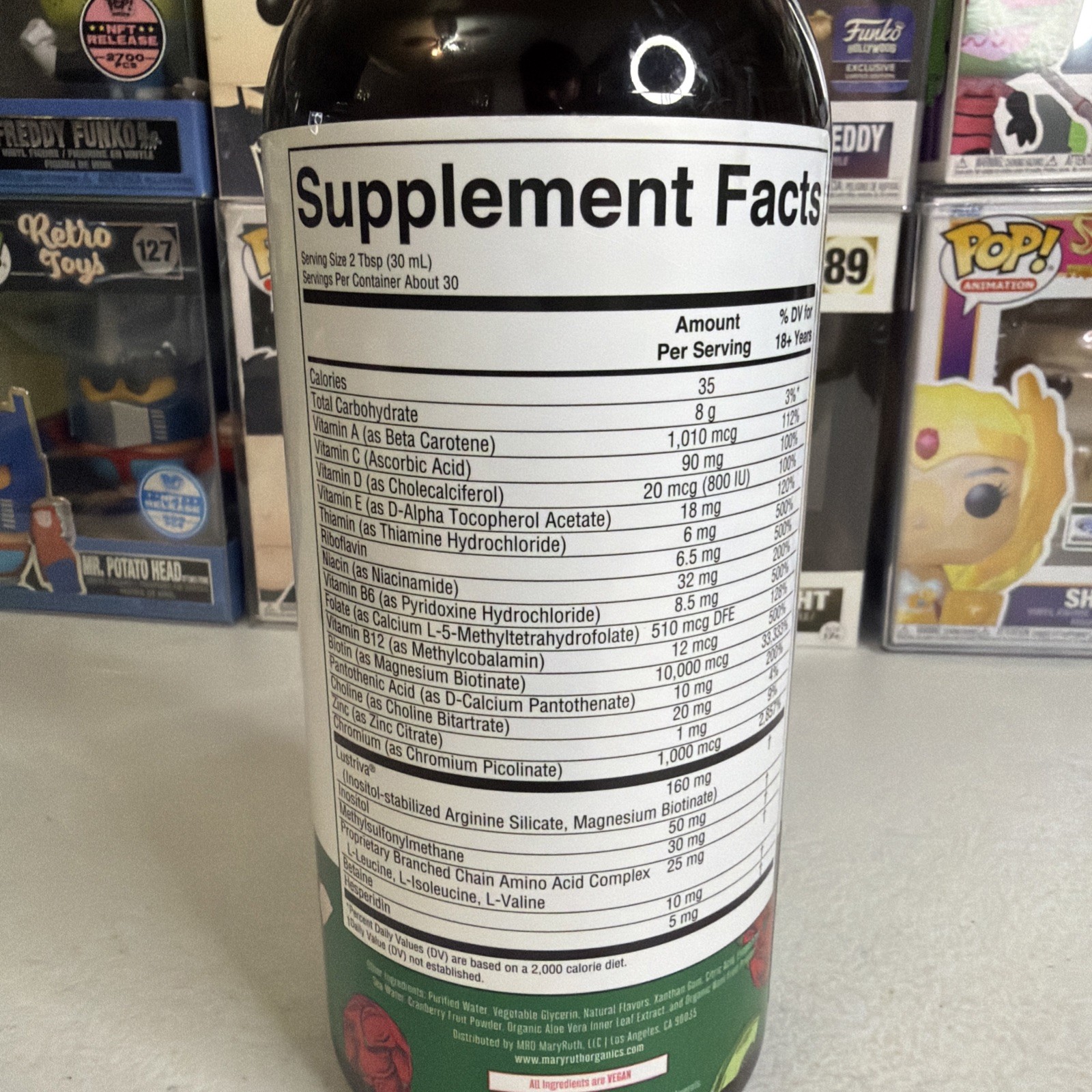 MaryRuth’s Liquid Morning Multivitamin + Hair Growth Dragon Fruit Melon 30oz