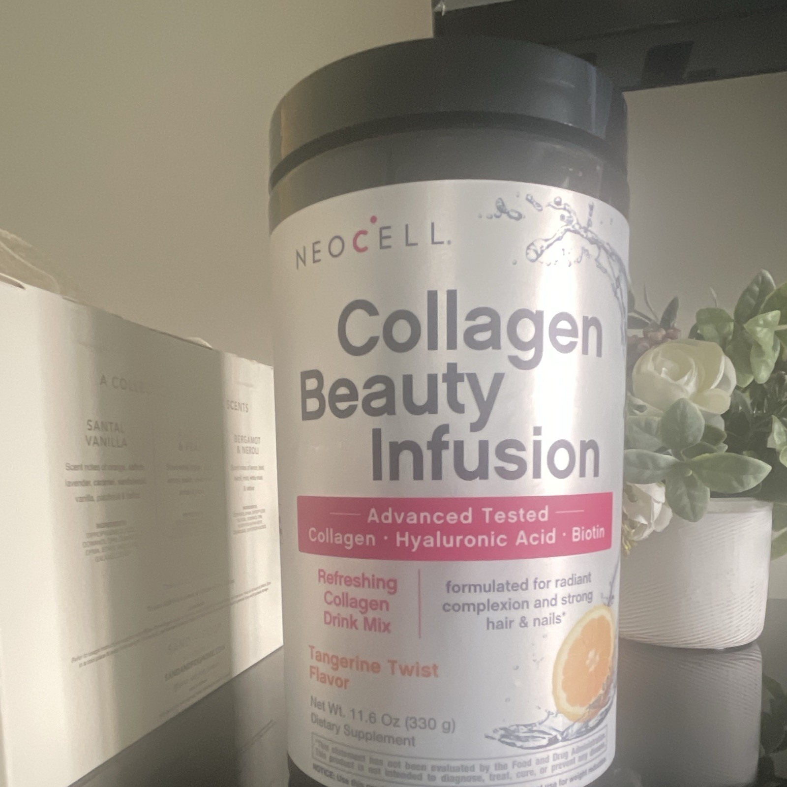 NeoCell Collagen Beauty Infusion Powder, Tangerine Twist, Gluten-Free 11.6 oz
