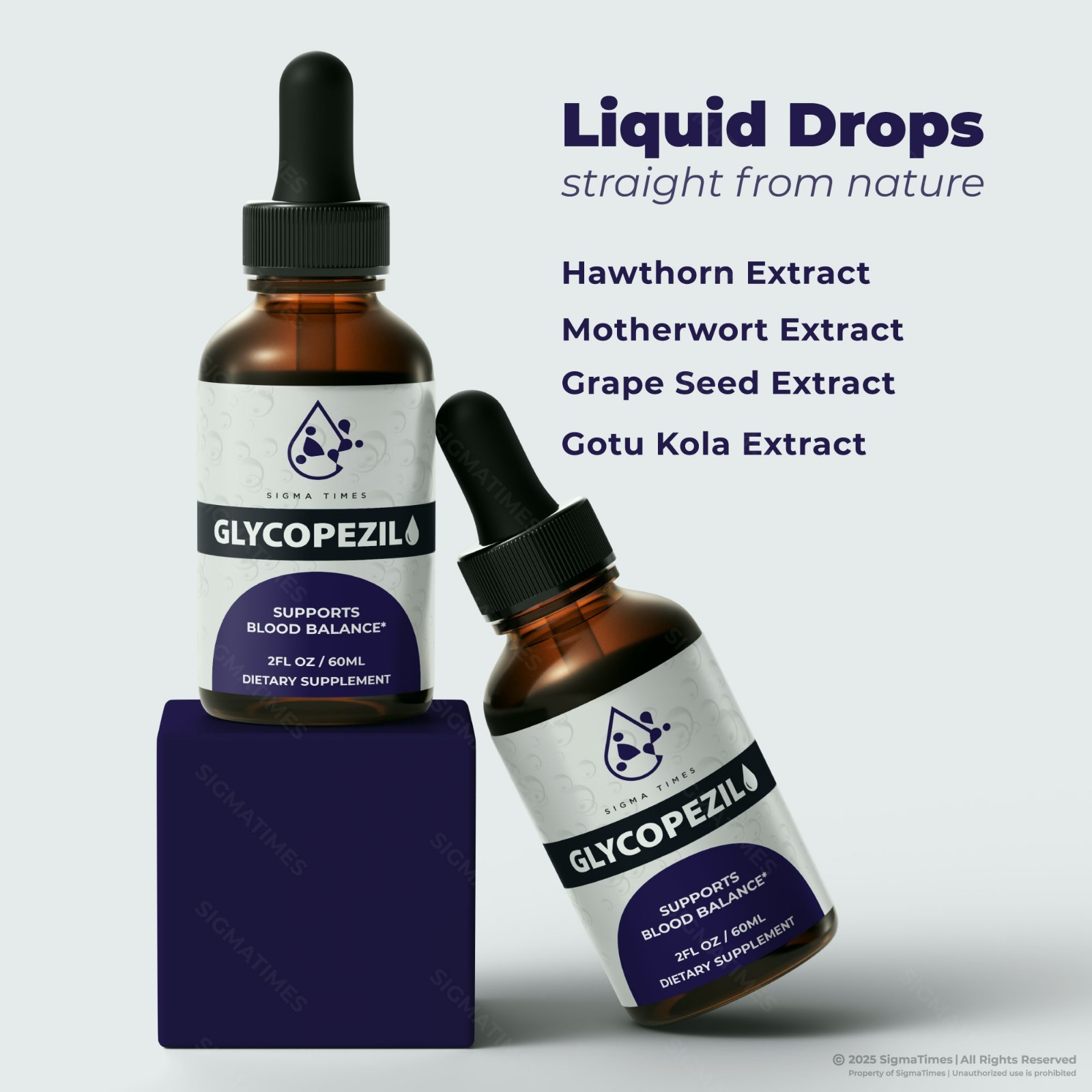 Glycopezil Drops, For Healthy Blood Support and Circulation (30 servs.)