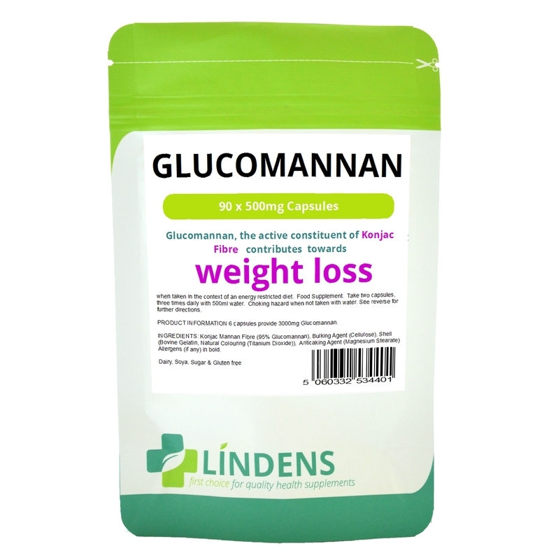 Glucomannan Konjac Fibre Capsules TRIPLE PACK 500mg x 270 Diet Weight