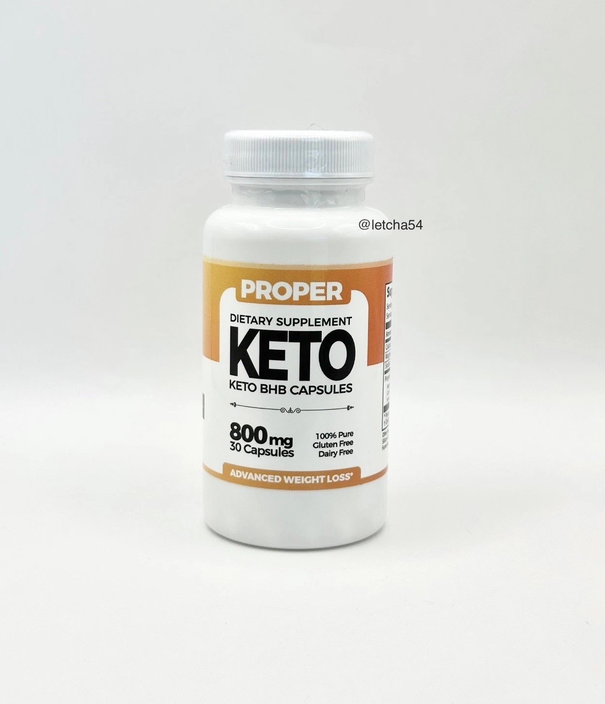 Proper Keto BHB Capsules Pills Weight Loss 800mg (30 Capsules) Sealed