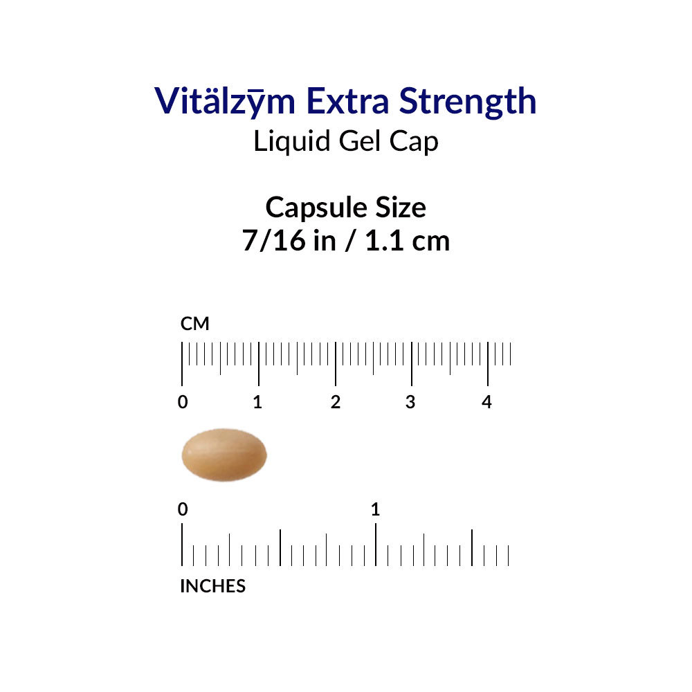 Vitalzym Extra Strength Systemic Enzymes 60 Liquid Gel Caps – World Nutrition