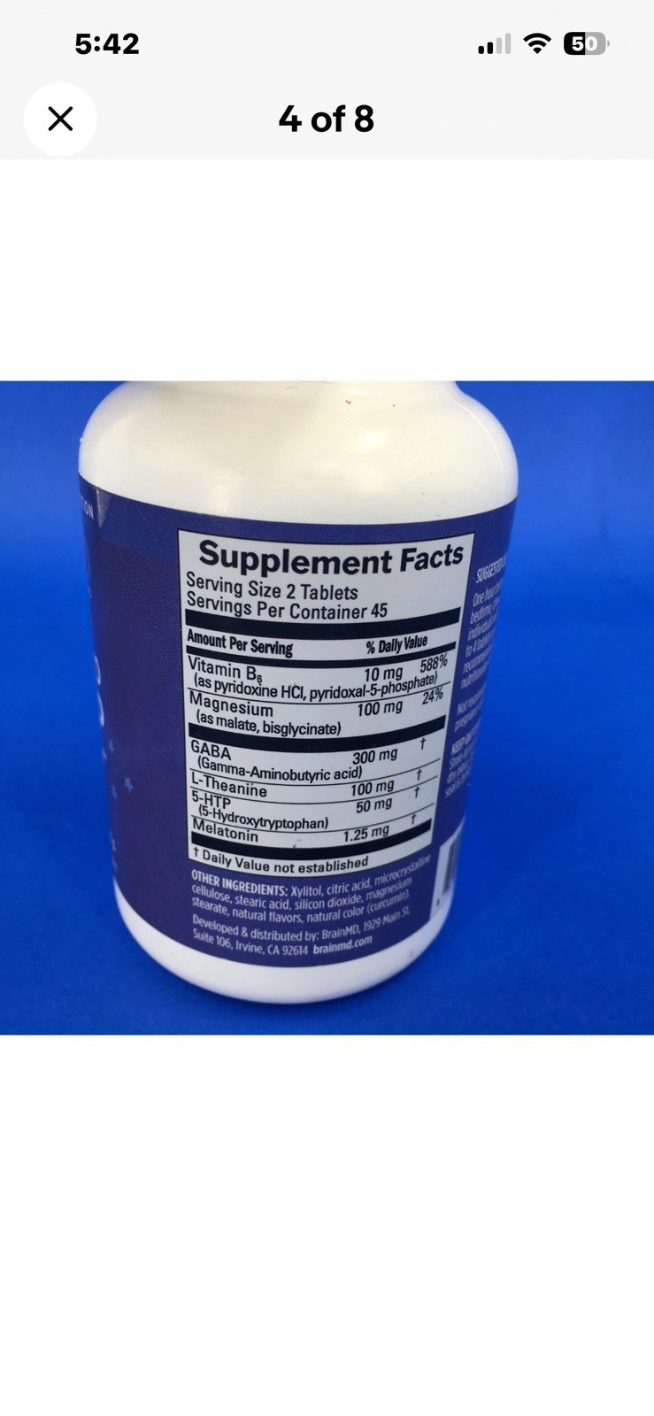 BrainMD Put Me To Sleep Naturally 90 Vegan Tablets