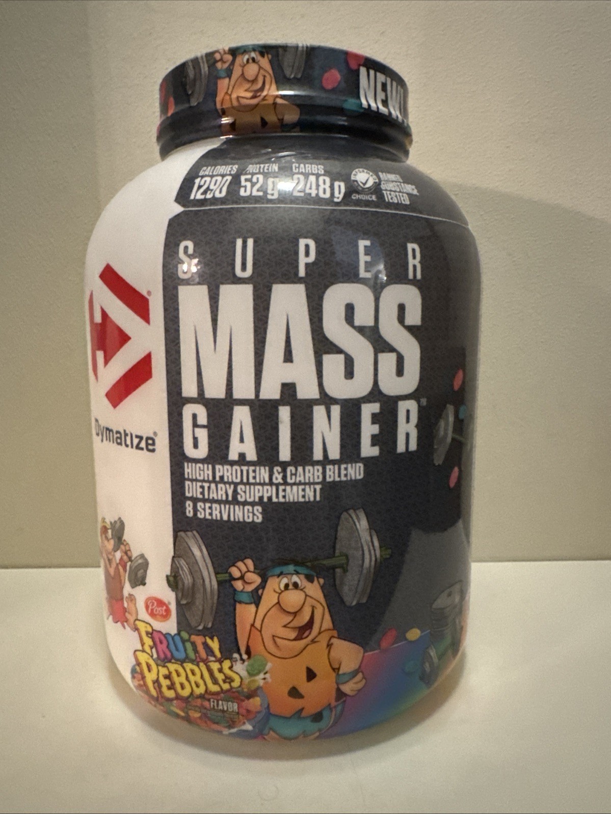 Super Mass Gainer Fruity Pebbles Flavor 6 Pounds 8 Servings Protein Powder L@@K!